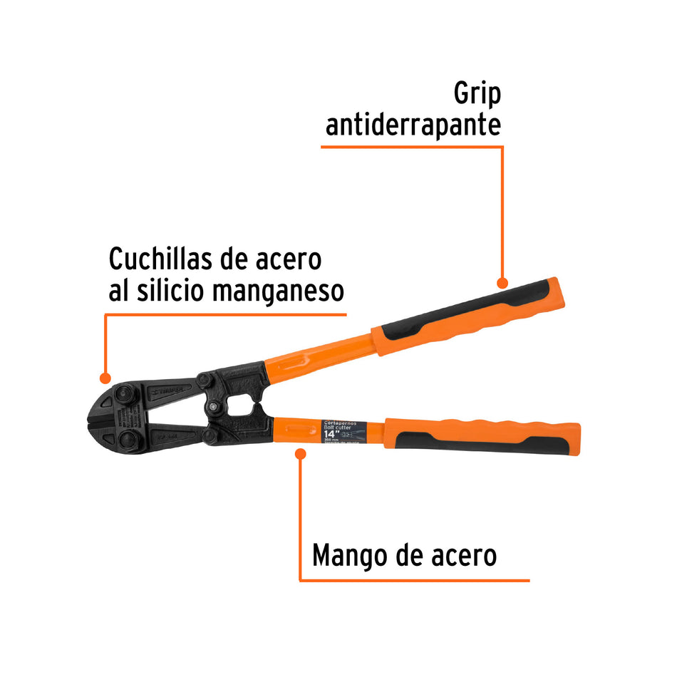Cortapernos 14', profesional, TRUPER Caja con 2, 12831