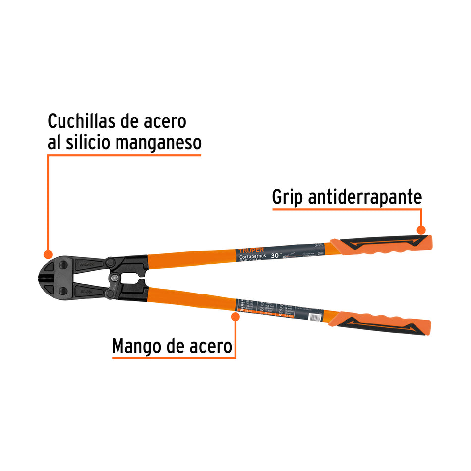 Cortapernos 30', profesional, TRUPER, 12834