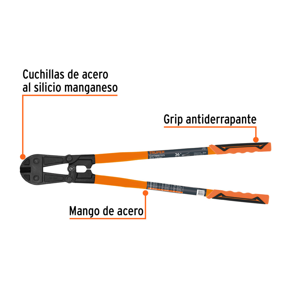 Cortapernos 36', profesional, TRUPER, 12835
