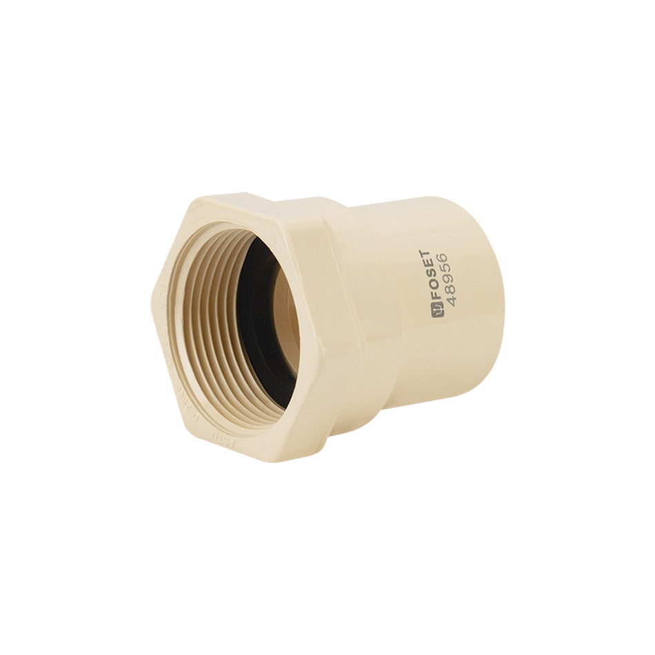 Conector hembra CPVC 1-1/4', Foset Caja con 4, 48956