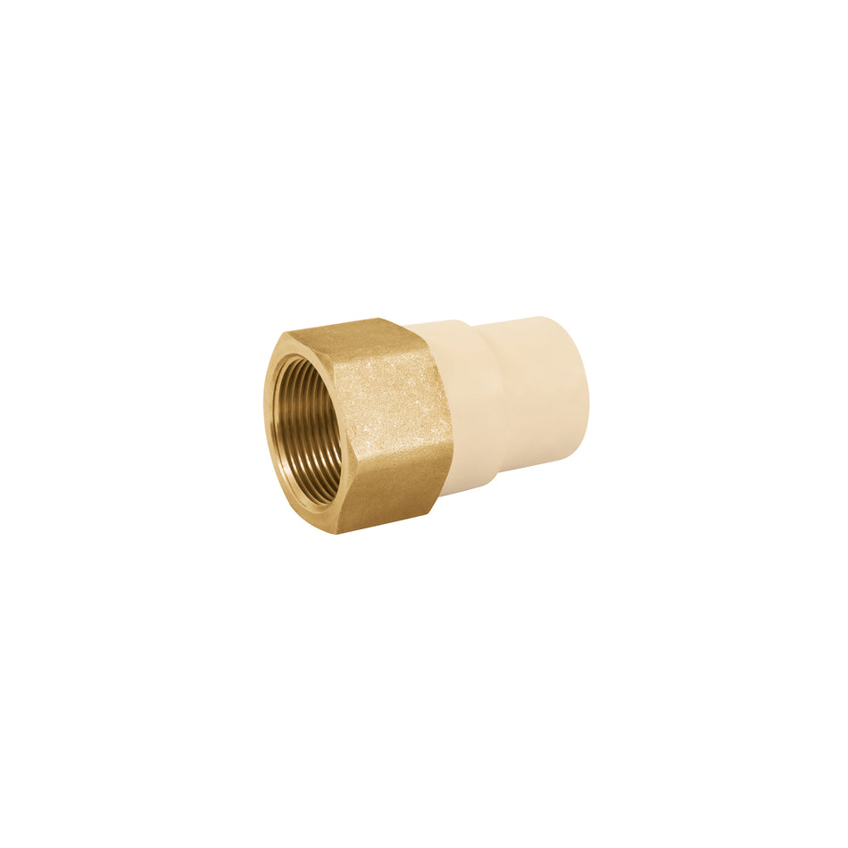 Adaptador hembra de CPVC 1-1/4' con inserto metálico, Foset Caja con 4, 48960