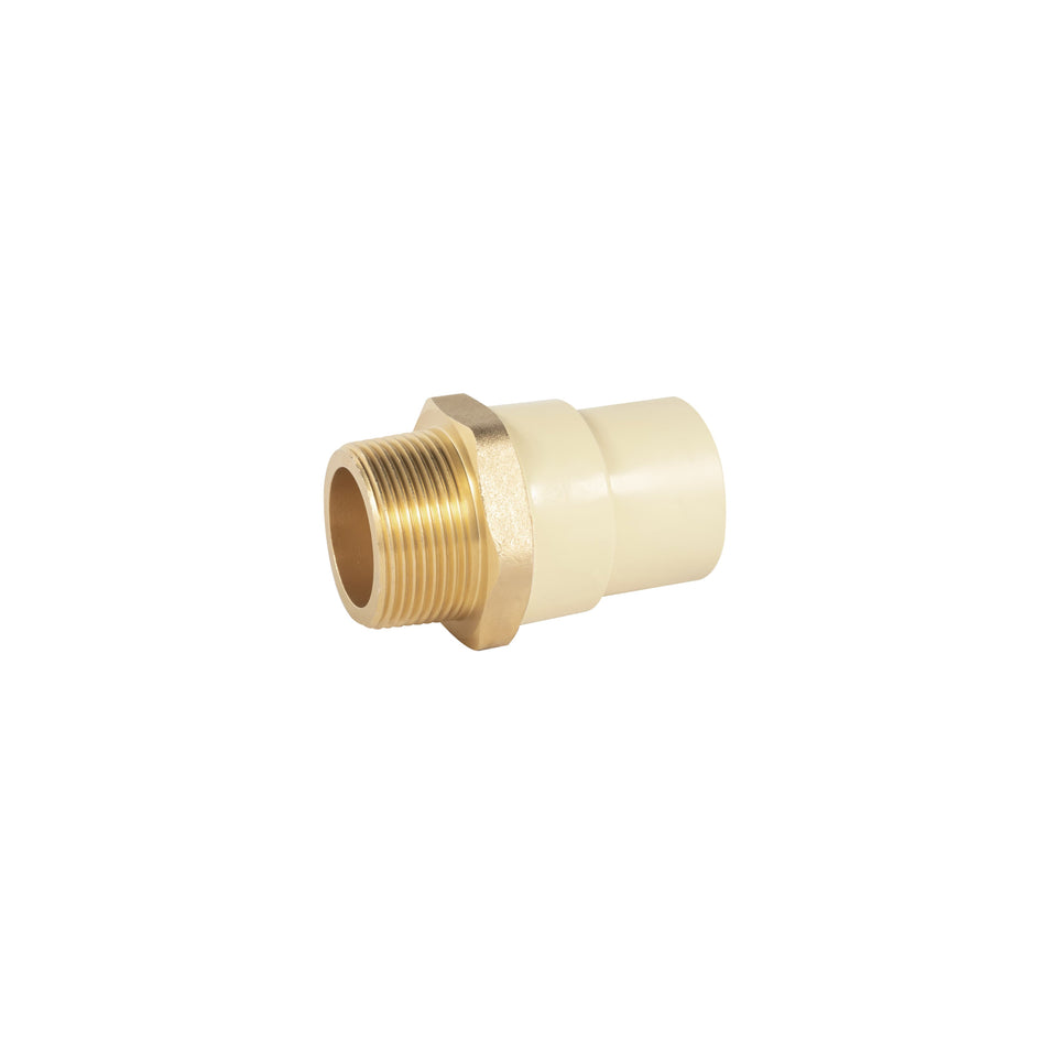 Adaptador macho de CPVC 1-1/4' con inserto metálico, Foset Caja con 4, 48959