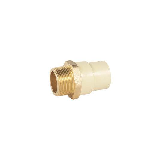 Adaptador macho de CPVC 1-1/4' con inserto metálico, Foset Caja con 4, 48959