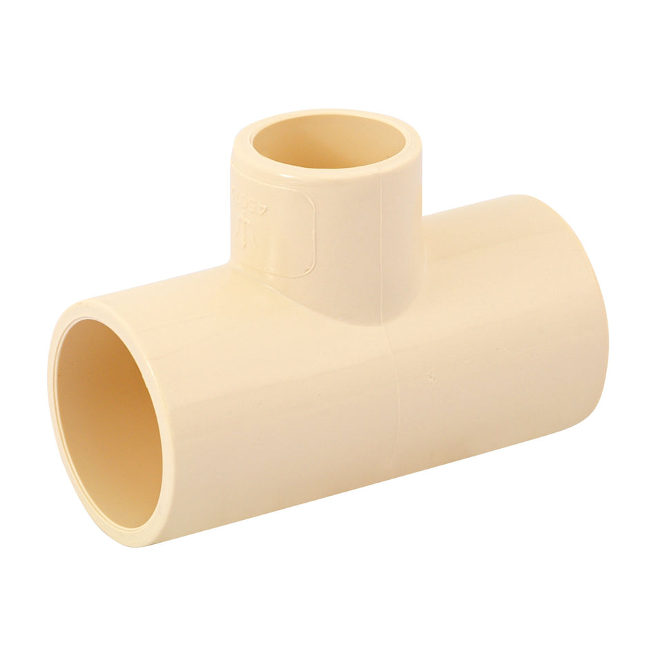 Tee reducida central de CPVC 3/4' x 3/4' x 1/2', Foset Caja con 10, 45072