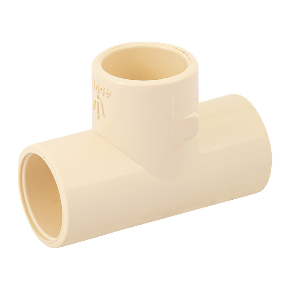 Tee sencilla de CPVC 1/2', Foset Caja con 40, 45069