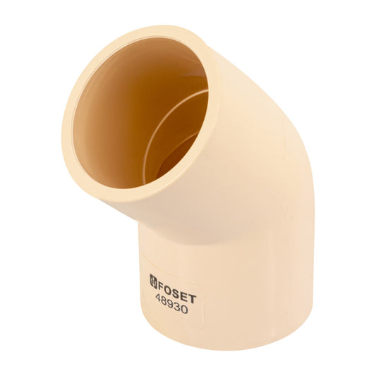 Codo 45° CPVC de 1-1/2', Foset Caja con 4, 48930