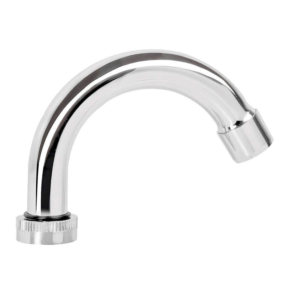 Cuello curvo para mezcladora de lavabo, cromo, Basic, 49377