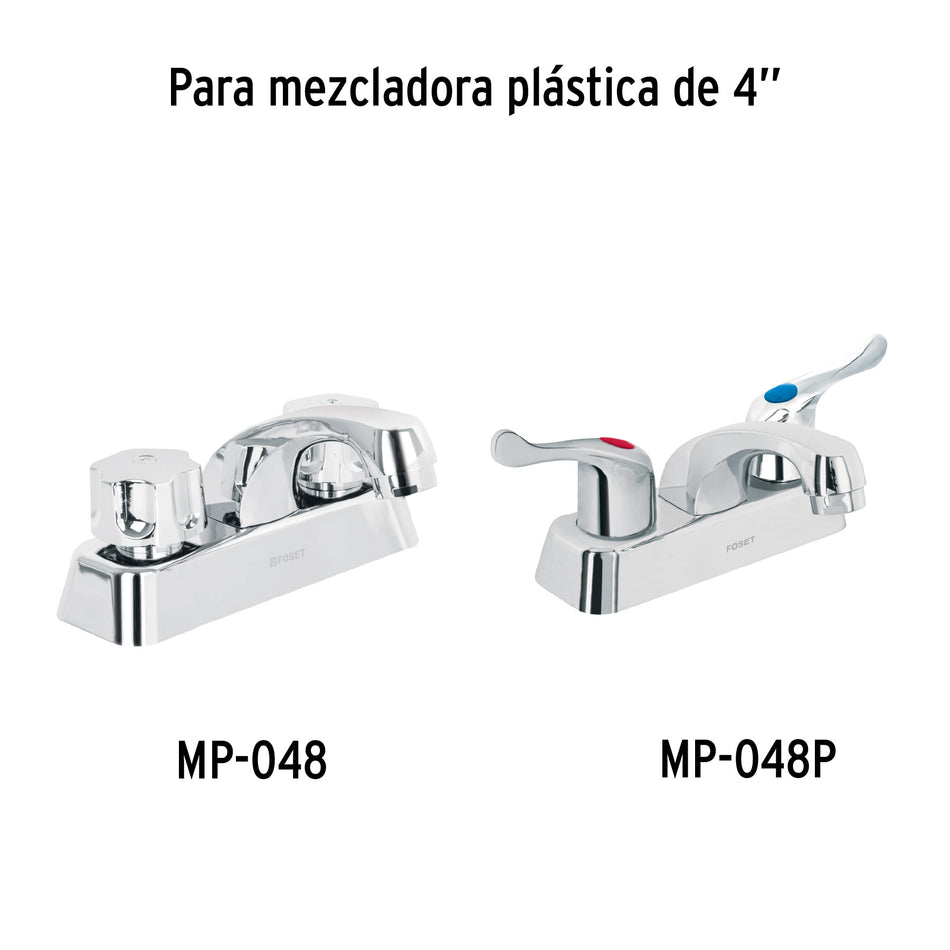 Cuello nariz corta para mezcladora de lavabo, cromo, Basic, 49379