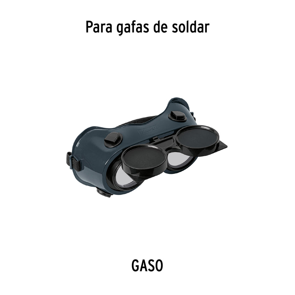 Lentes de repuesto transparentes para GASO, TRUPER Caja con 20, 14280