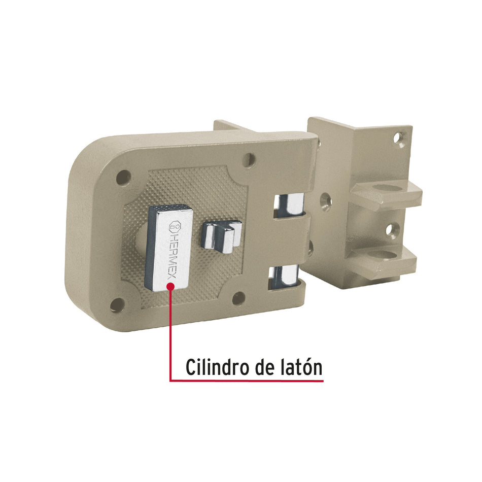 Cerradura sobreponer, puerta corrediza, mariposa, derecha Caja con 2, 43492