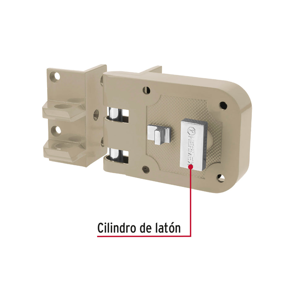 Cerradura sobreponer, puerta corrediza, mariposa, izquierda Caja con 2, 43494
