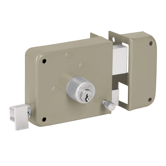 Cerradura sobreponer der instala-fácil, caja, Hermex Basic Caja con 3, 27047
