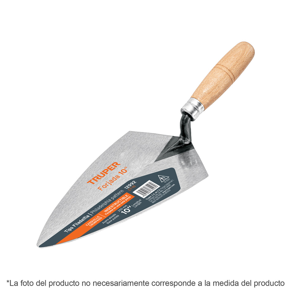 Cuchara para albañil 6' forjada tipo Filadelfia, TRUPER Caja con 3, 12990