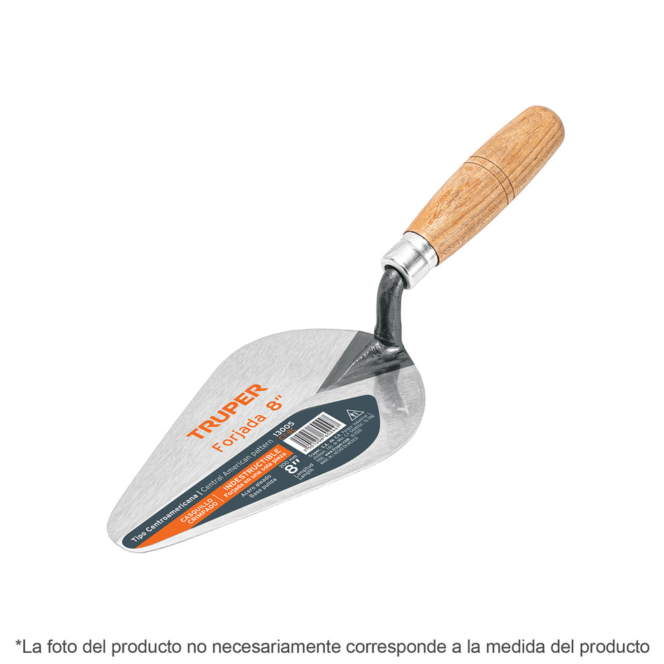 Cuchara para albañil 6' forjada tipo Centroamericana, Truper Caja con 3, 13003