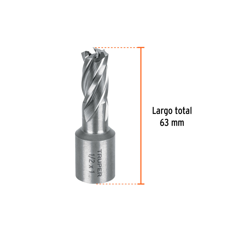 Cortador anular de 1/2' x 1', Truper, 101123
