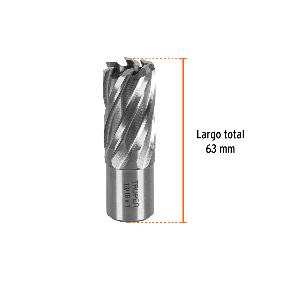 Cortador anular de 13/16' x 1', Truper, 101128