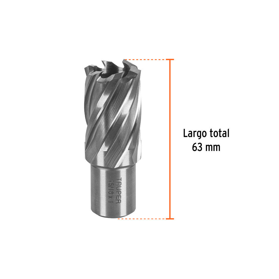 Cortador anular de 15/16' x 1', Truper, 101180
