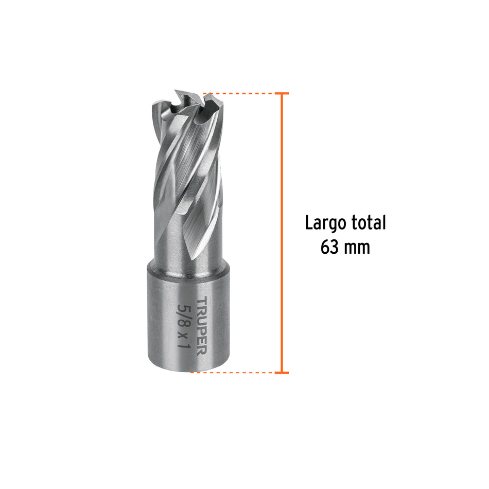 Cortador anular de 5/8' x 1', Truper, 101125