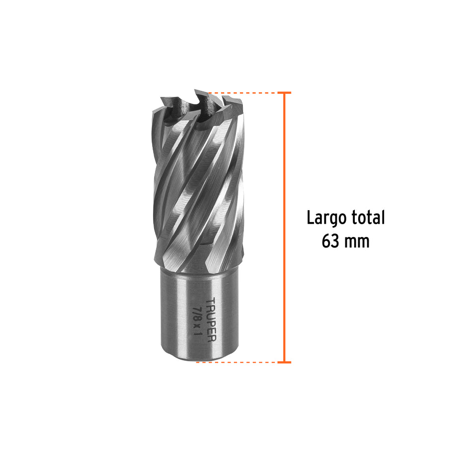 Cortador anular de 7/8' x 1', Truper, 101129