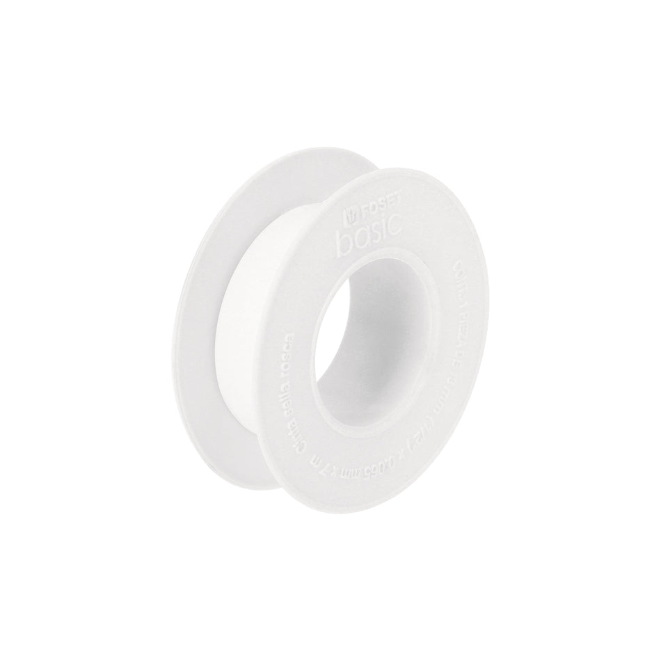 Cinta sella roscas 1/2' x 7 m, uso general, Foset Basic Caja con 100, 48463