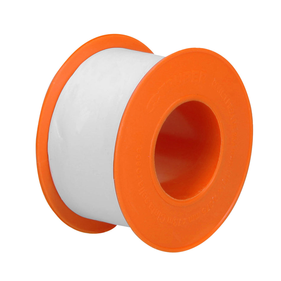 Cinta sella roscas 1' X 13 m de largo, uso general, Truper Caja con 10, 12514