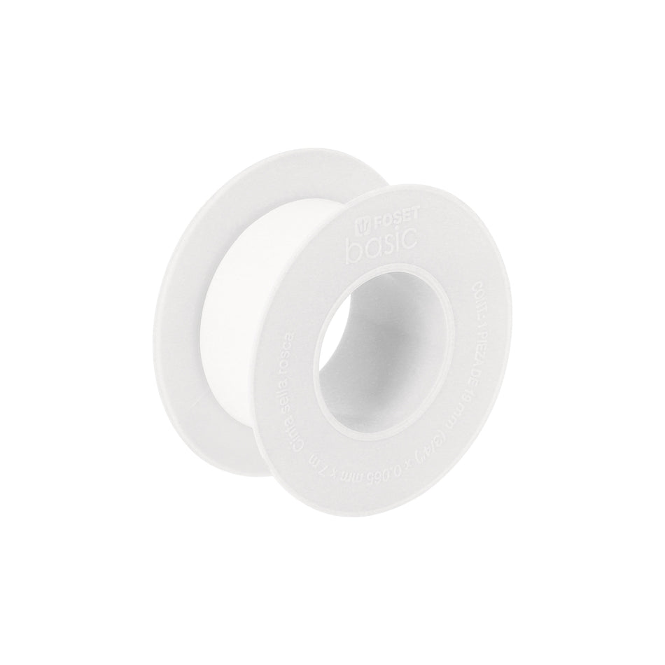 Cinta sella roscas 3/4' x 7 m, uso general, Foset Basic Caja con 40, 48464