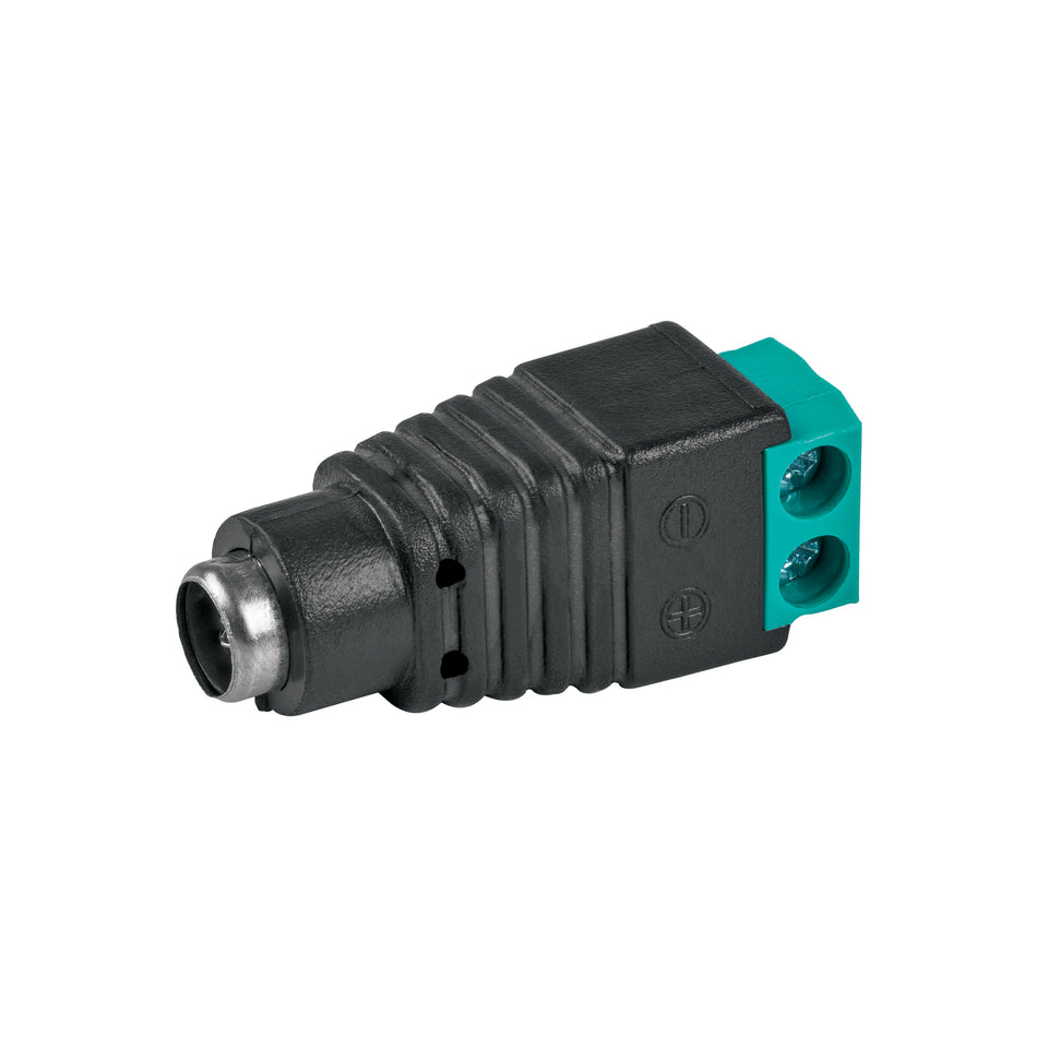 Conector de energía para CCTV tipo hembra, Volteck Caja con 10, 49795