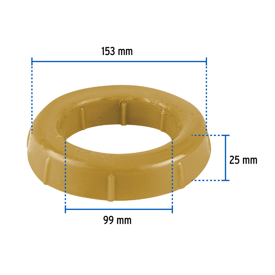 Cuello de cera sin guía para WC, robusto, 250 g, Foset Caja con 6, 46236