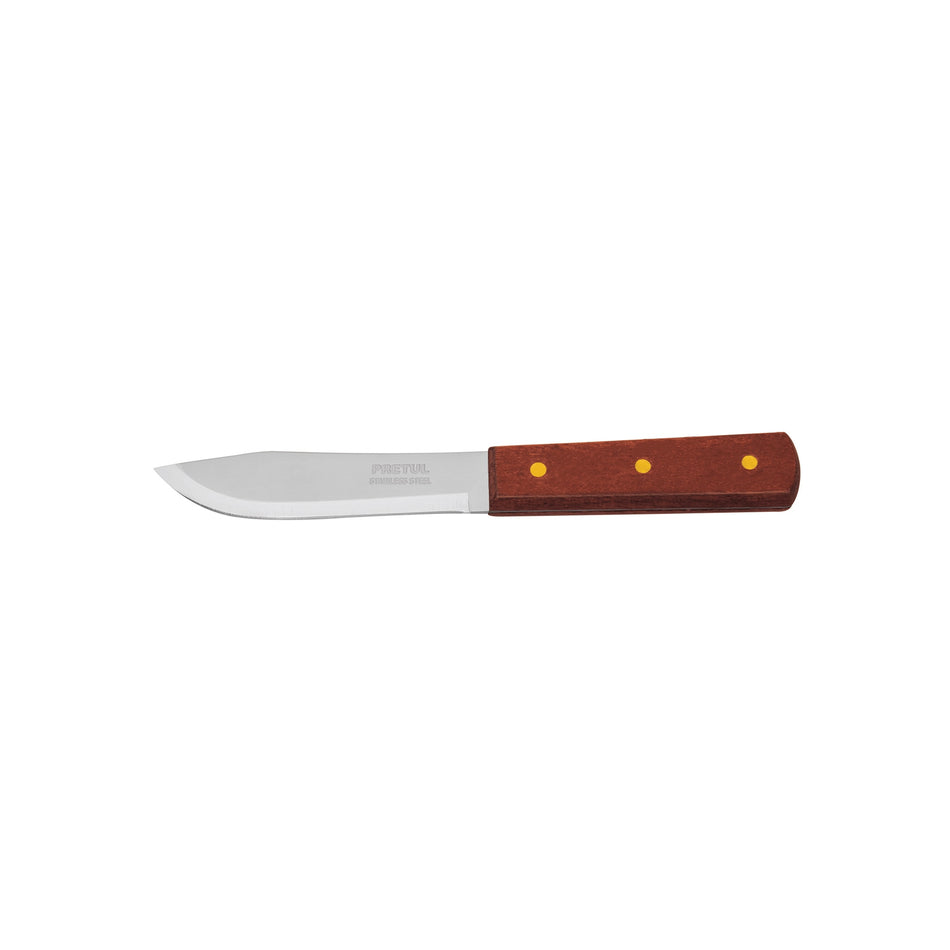 Cuchillo cebollero 5' mango de madera, Pretul Caja con 6, 23075
