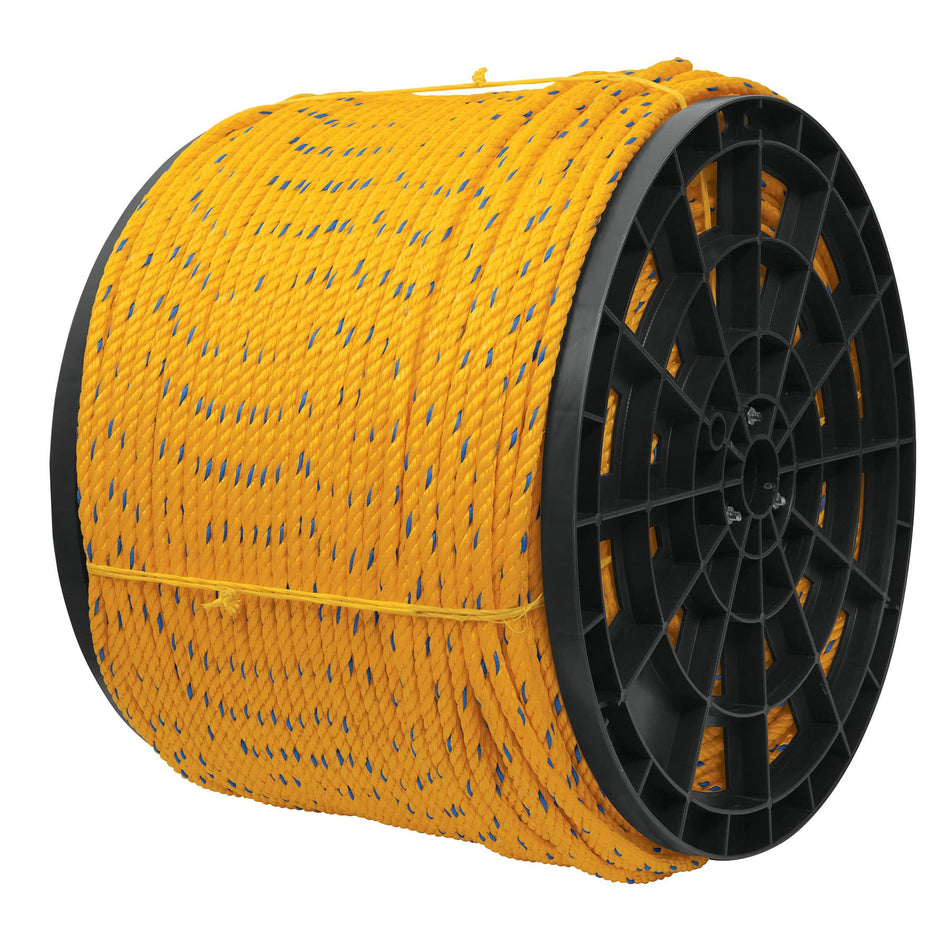 Kilo de cuerda amarilla de polipropileno 8mm, carrete 20kg Caja con 20, 44486