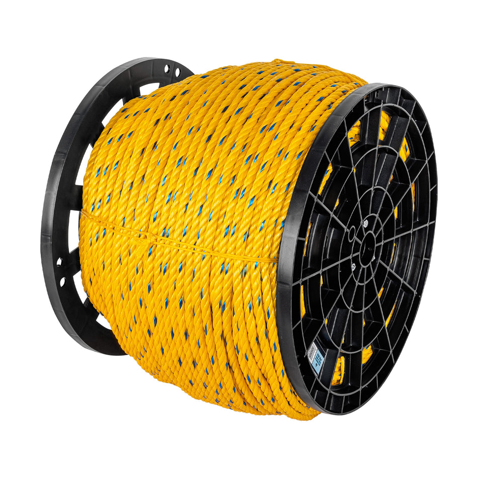 Kilo de cuerda amarilla de polipropileno 11mm, carrete 20kg Caja con 20, 44488