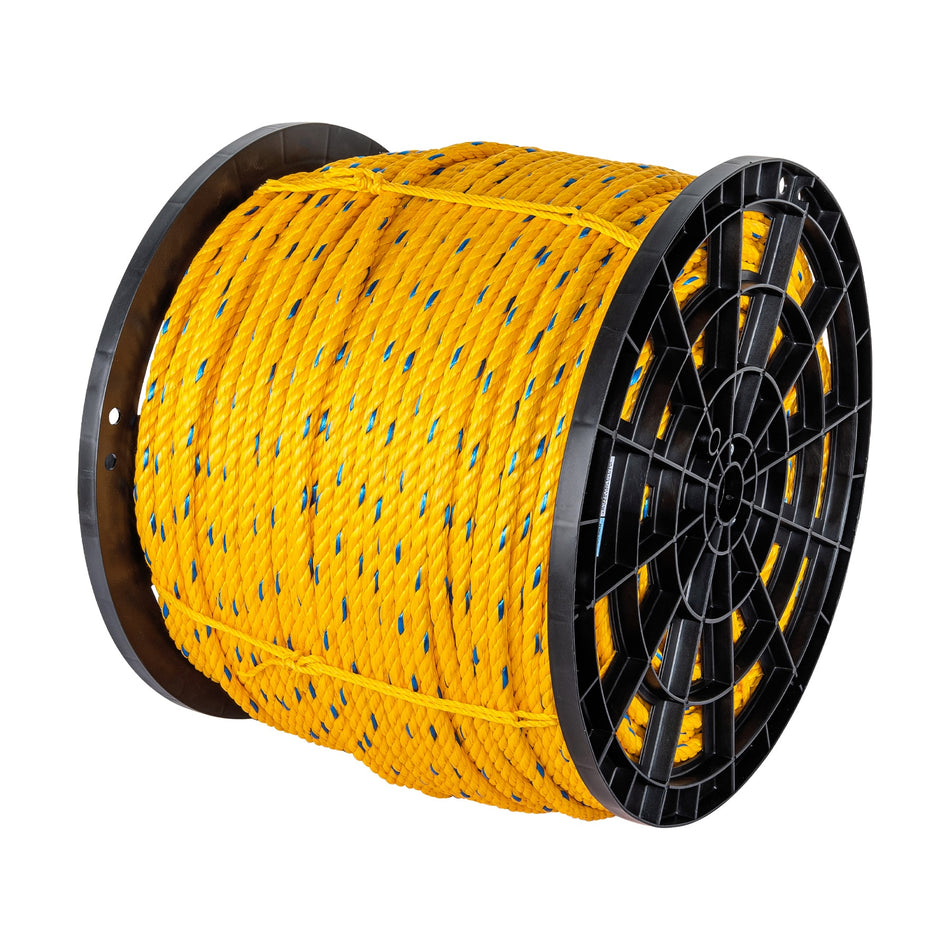 Kilo de cuerda amarilla de polipropileno 13mm, carrete 30kg Caja con 30, 44489