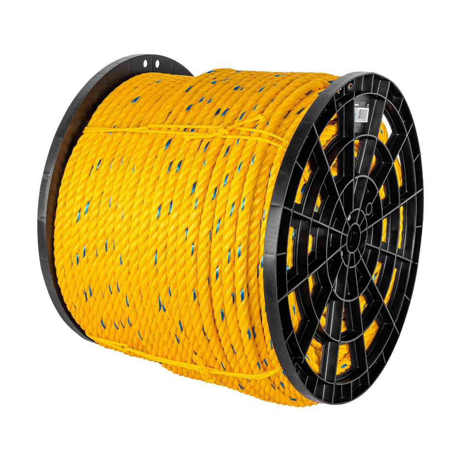 Kilo de cuerda amarilla de polipropileno 16mm, carrete 30kg Caja con 30, 44490