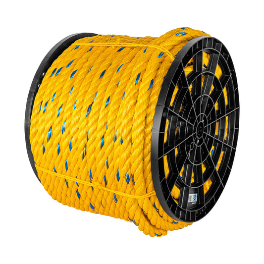 Kilo de cuerda amarilla de polipropileno 25mm, carrete 30kg Caja con 30, 44473