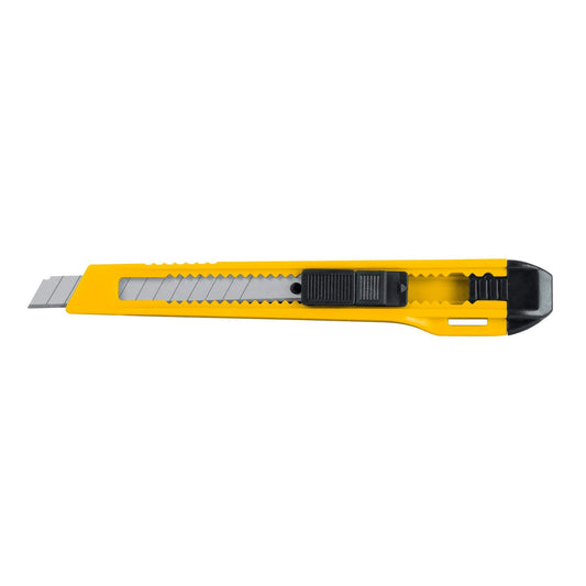 Cutter 9 mm plástico, Pretul Caja con 12, 22403