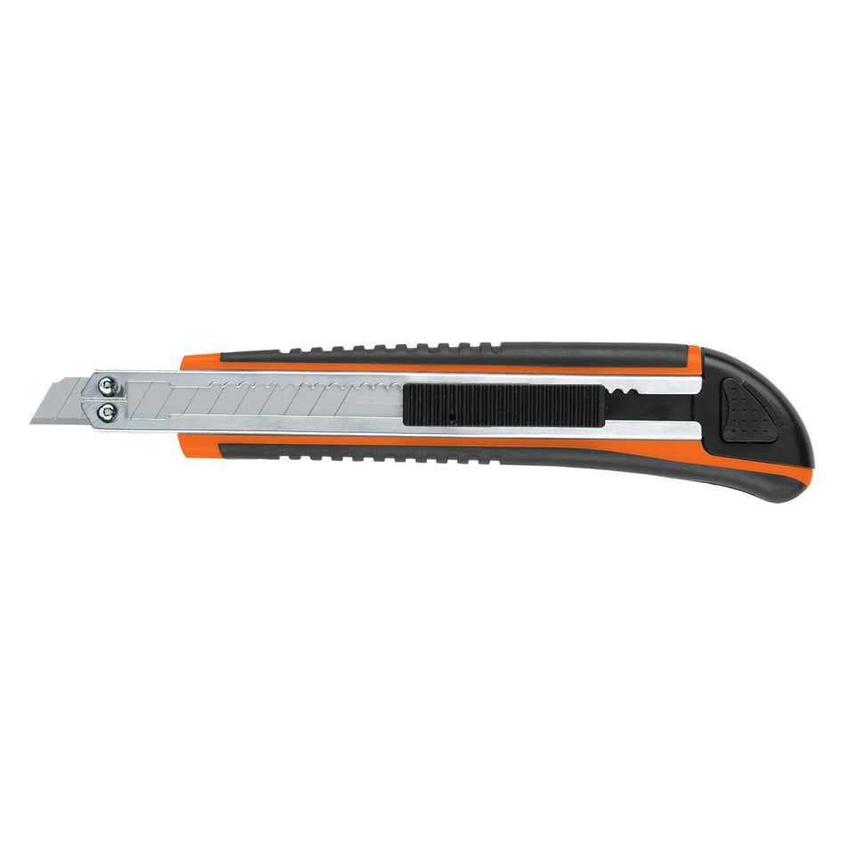 Cutter 9 mm profesional con alma metálica y grip, Truper Caja con 6, 16971