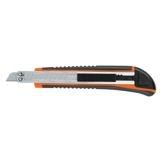 Cutter 9 mm profesional con alma metálica y grip, Truper Caja con 6, 16971