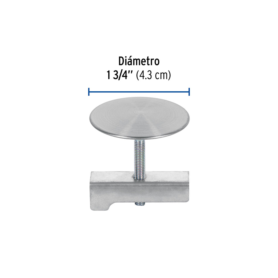 Cubretaladro de acero inoxidable 1-3/4' satín, Foset Caja con 12, 49596