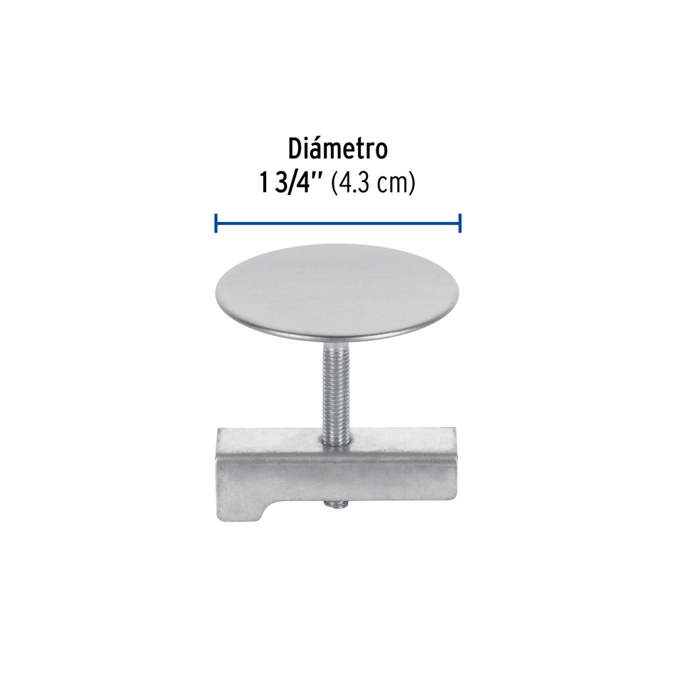 Cubretaladro de acero inoxidable 1-3/4' cromo, Foset Caja con 12, 49595