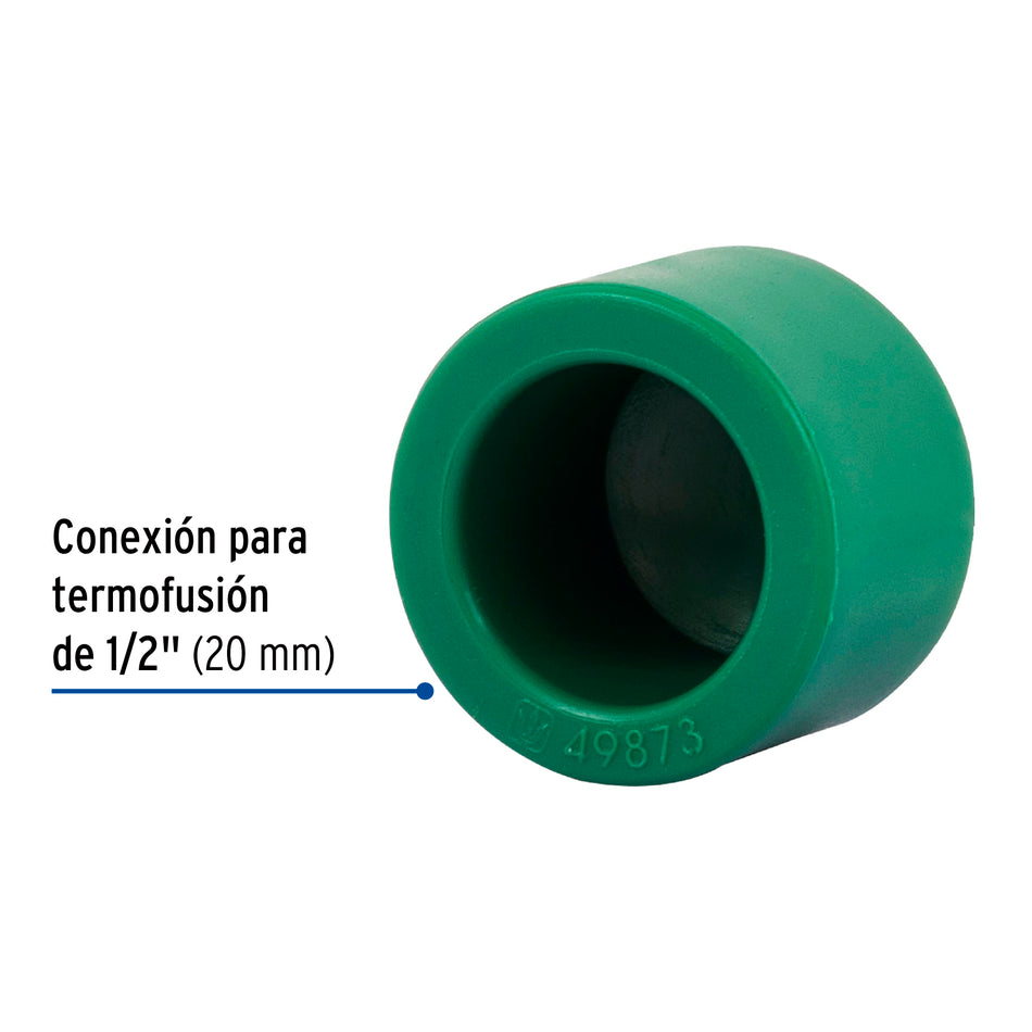 Tapón de PPR 1/2', Foset Caja con 10, 49873