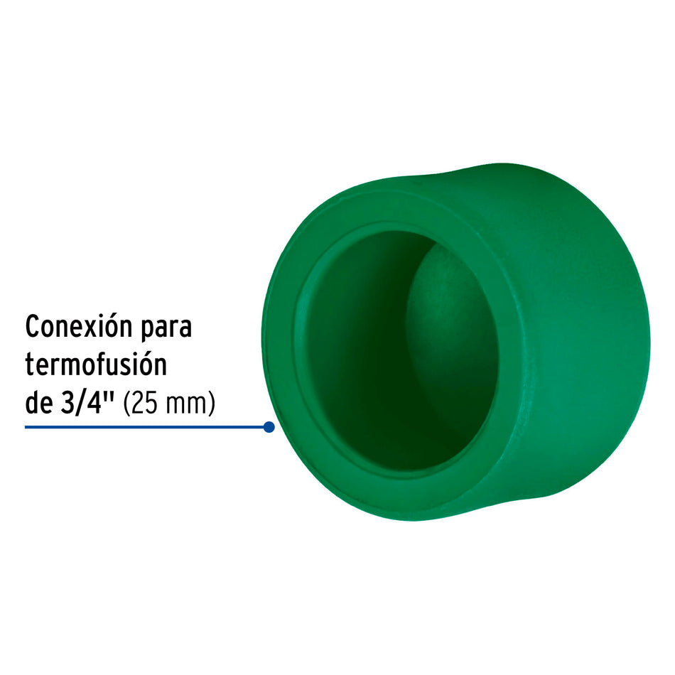 Tapón de PPR 3/4', Foset Caja con 10, 49874