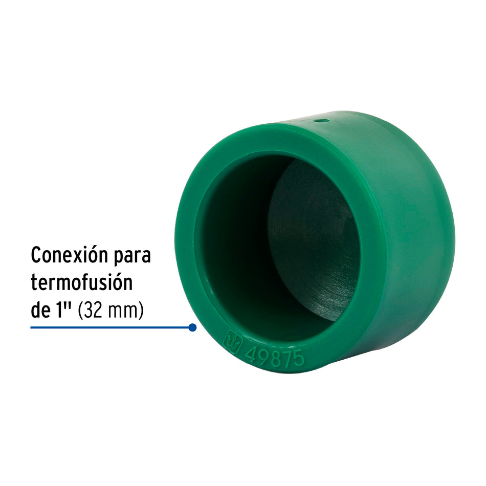 Tapón de PPR 1', Foset Caja con 10, 49875