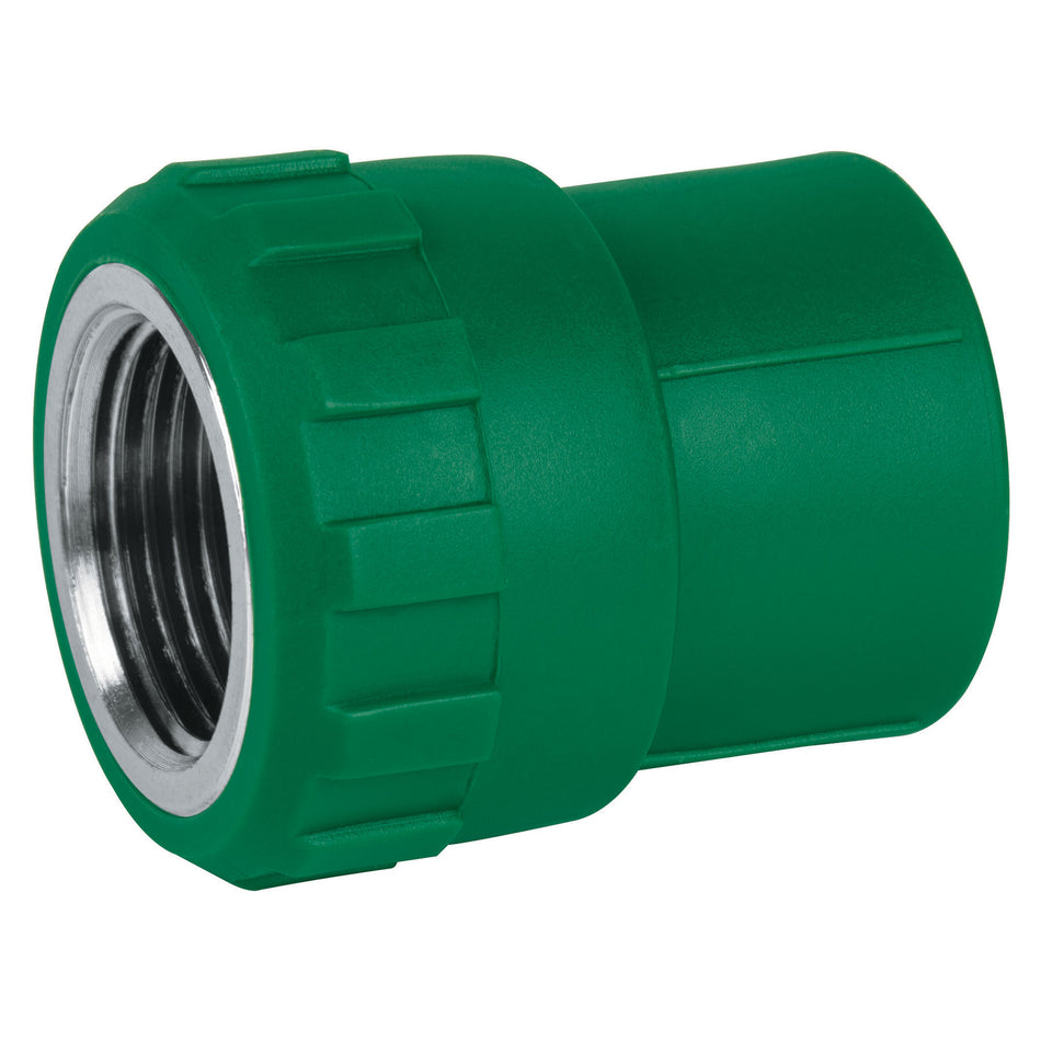 Adaptador PPR 1/2' hembra con inserto metálico, Foset Caja con 10, 49885