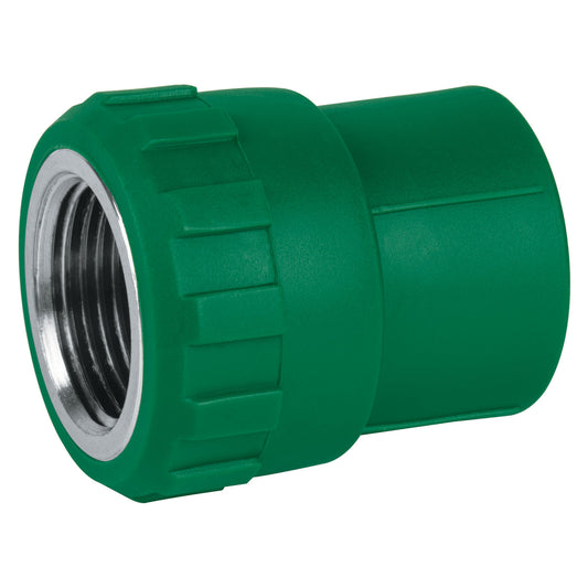 Adaptador PPR 1/2' hembra con inserto metálico, Foset Caja con 10, 49885