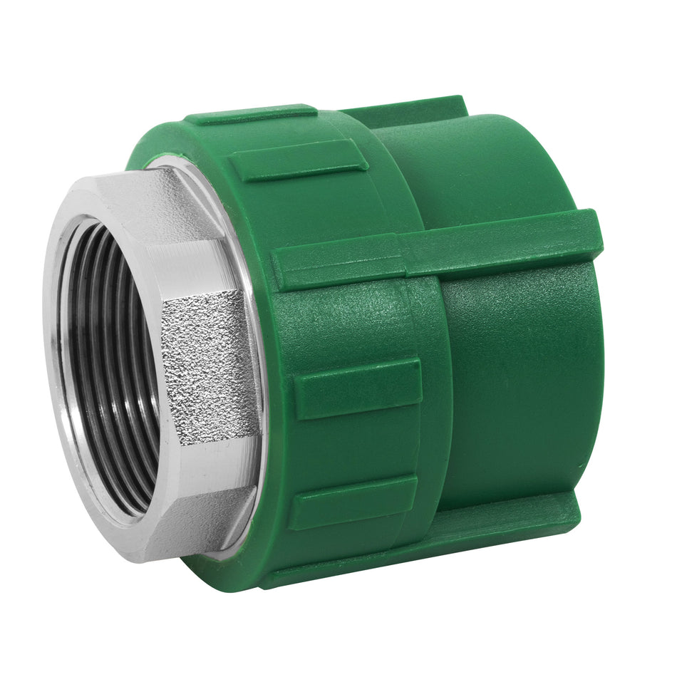 Adaptador PPR 1-1/2' hembra con inserto metálico, Foset Caja con 4, 45454