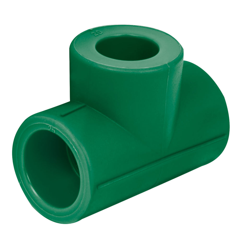 Tee reducida de PPR 3/4' x 1/2' x 1/2', Foset Caja con 10, 49843