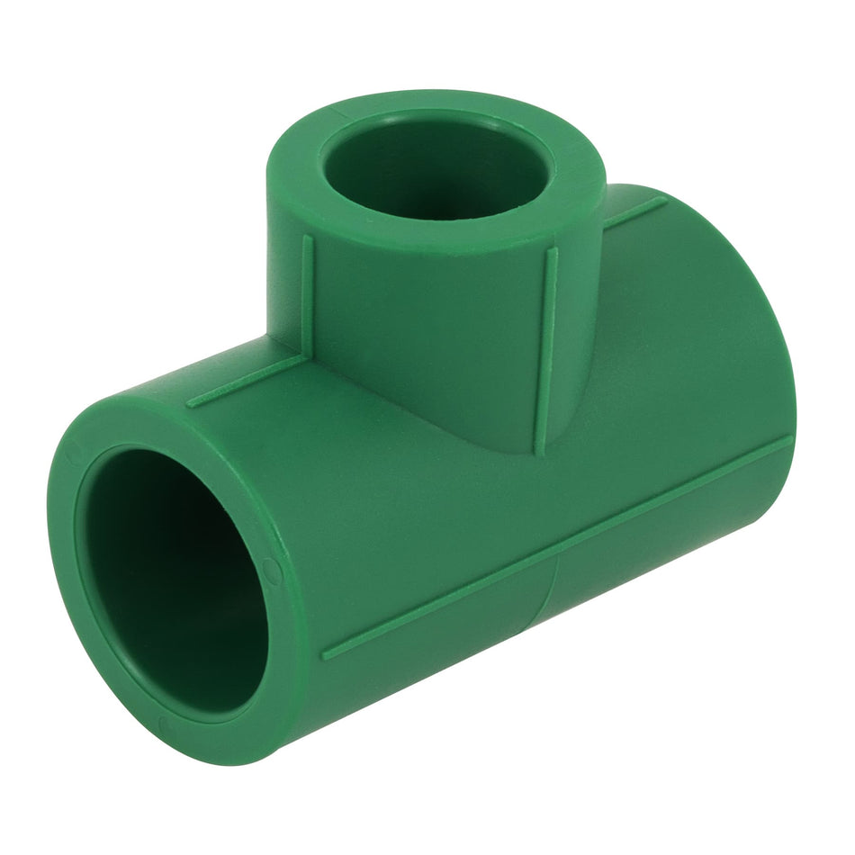 Tee reducida de PPR 3/4' x 3/4' x 1/2', Foset Caja con 10, 49844