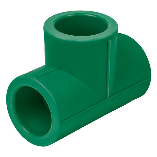 Tee sencilla de PPR 3/4', Foset Caja con 20, 49833