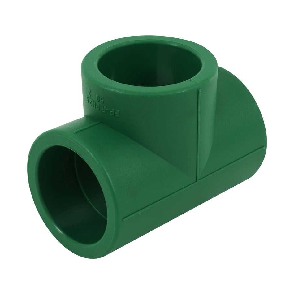 Tee sencilla de PPR 1-1/2', Foset Caja con 4, 45466