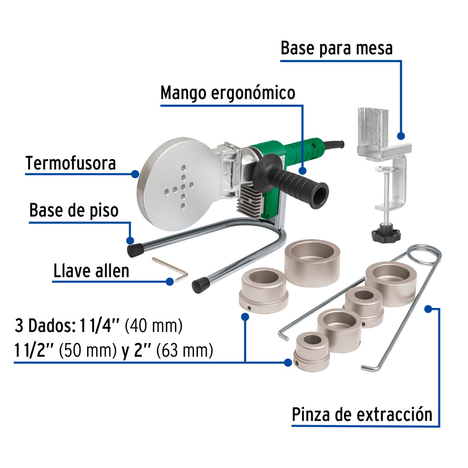 Termofusora de 1000 W para PPR, Foset, 43011